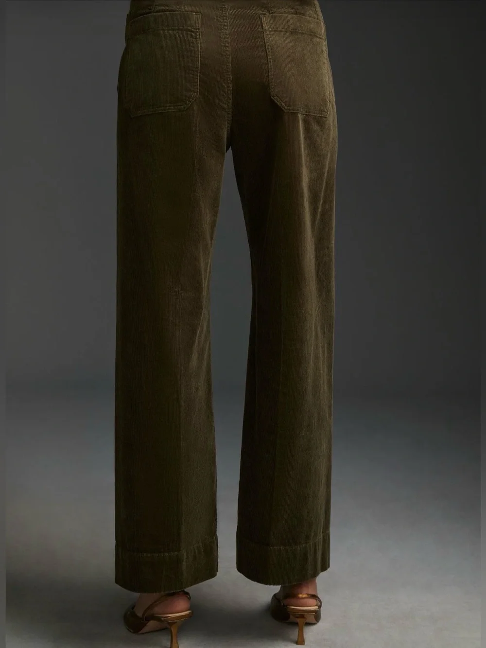 Anthropologie The Colette Corduroy Crop Wide-Leg Pants size 16_2